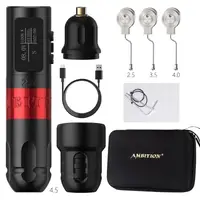 Бездротова тату машинка AMBITION VIBE S BLACK 4.0 STROKE