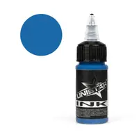 Уцінка Тату фарба Dark Blue UNISTAR COLORS - 30ML 07/26