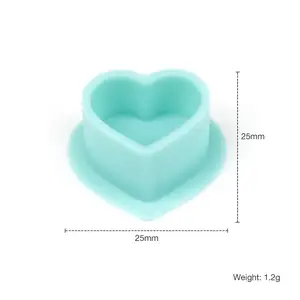Силиконовые колпачки для краски HEART Silicone Turquise Color – 50шт. в упаковке купить