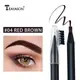 Перманентный карандаш водостойкий Teayason Red Brown 04 коричневый купить недорого в Украине, фото 10575