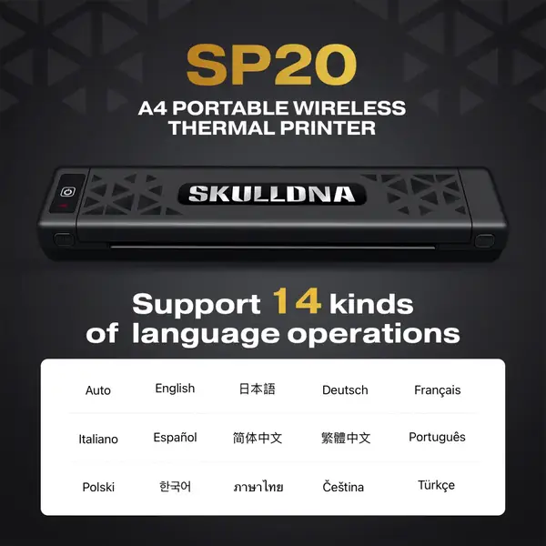 Беспроводной термо тату принтер AVA SKULLDNA SP20 Wireless Tattoo Printer купить недорого в Украине, фото 40646