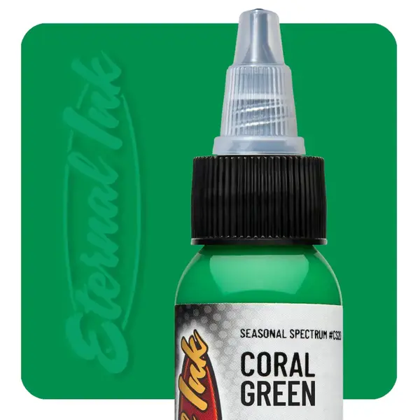 Уценка тату краска Coral Green Eternal (30 мл) 04/25 купить недорого в Украине, фото 21543