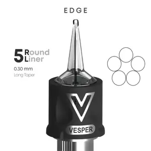 Тату картриджі VESPER EDGE 5RL 0.30 Round Liner Long Taper - 20 Картриджів Тату картриджі VESPER EDGE 5RL 0.30 Round Liner Long Taper - 20 Картриджів купить