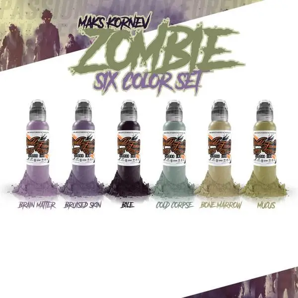 Набор красок Maks Kornev&#39;s Zombie Color Set World Famous (30 мл.) купить недорого в Украине, фото 1555
