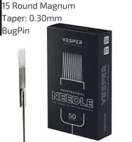 Тату иглы 15 Round Magnum VESPER ( Для теней и окраски ) - 5 Игл Тату иглы 15 Round Magnum VESPER ( Для теней и окраски ) - 5 Игл купить