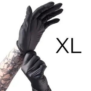 Рукавички нітрилові XL чорні (50 шт. Упаковка)