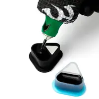 Силіконові ковпачки AVA SKULLDNA Triangle Silicone Ink Cup 2in1 Turquise Color - 80шт.