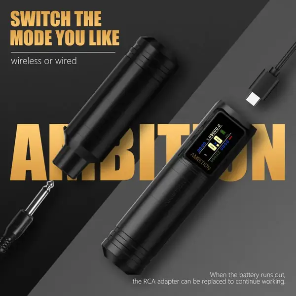 Бездротова модульна тату машинка Ambition Ninja Max 1 39817