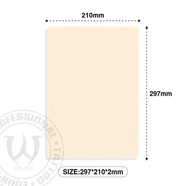 Штучна шкіра AVA Біла 210*297мм 2MM 40475