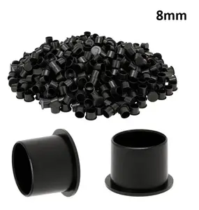 Колпачки под краску 8 мм. черные с плоским дном (упаковка 1.000 шт) купить