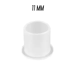 Ковпачки під фарбу 11 мм. прозорі з плоским дном (50 шт) Ковпачки під фарбу 11 мм. прозорі з плоским дном (50 шт)