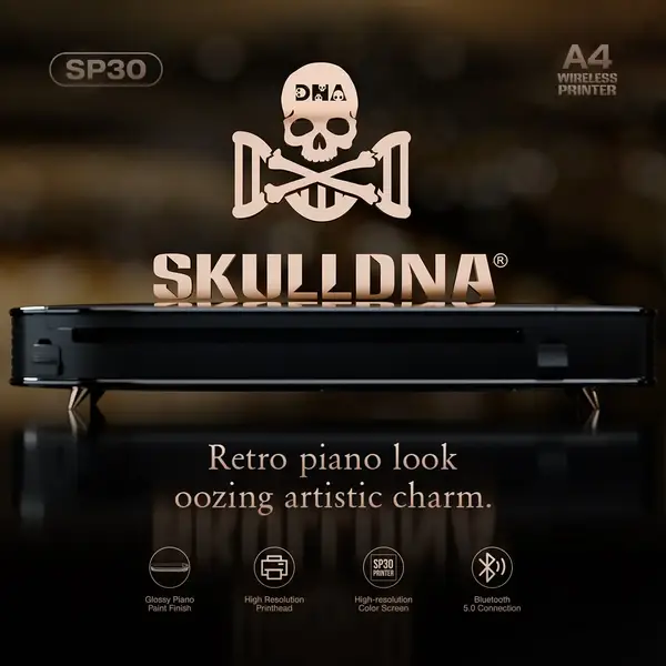 Бездротовий термо тату принтер AVA Skulldna Wireless Stencil Printer 40616