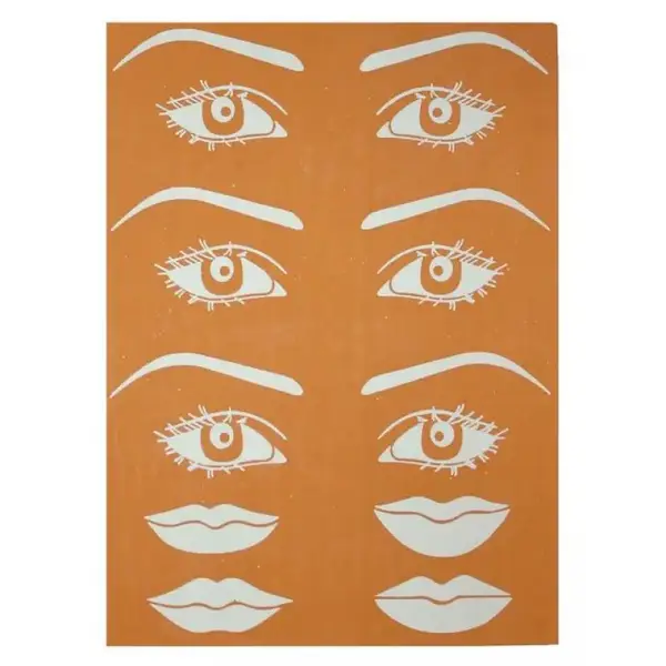 Штучна шкіра золотиста для губ та очей 10270