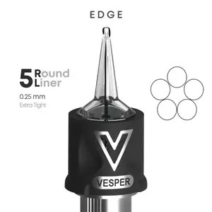 Тату картриджі VESPER EDGE 5RL 0.25 Round Liner Extra Tight - 20 Картриджів купить