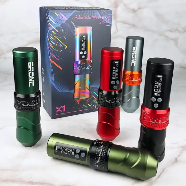 Бездротова модульна тату машинка BRONC X1 OLIVE by Hummingbird 40276