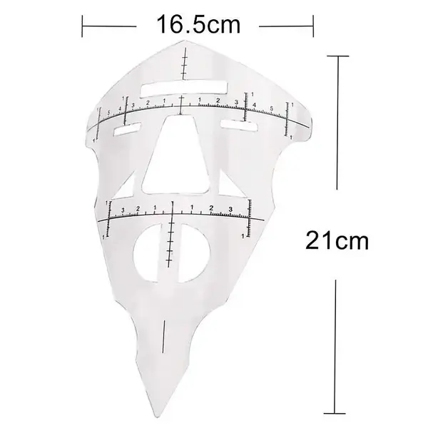 Циркульна лінійка велика прозора 24350