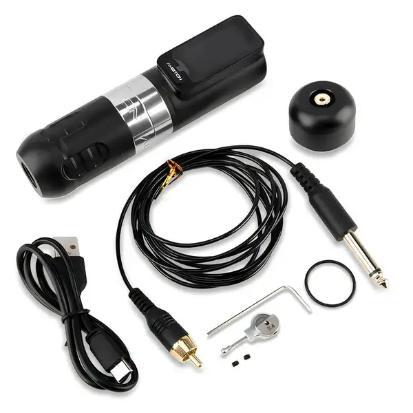 Беспроводная модульная тату машинка Ambition Zetton Silver купить недорого в Украине, фото 37570