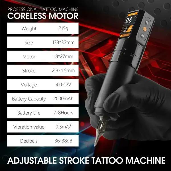 Бездротова модульна тату машинка MO Matte Seafoam 37074