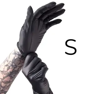 Перчатки нитриловые S черные Black Panther (50 шт. Упаковка) купить