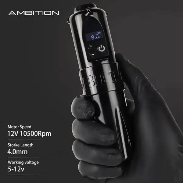 Беспроводная тату машинка Ambition Boxter V2 ЗАГЛУШКА купить недорого в Украине, фото 38369