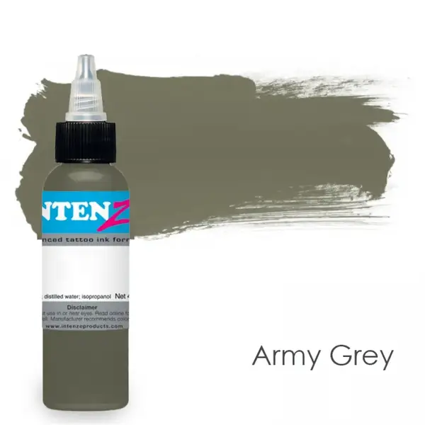 Уцінка Тату фарба Army Grey Intenze 01.23 (30 мл.) 1439