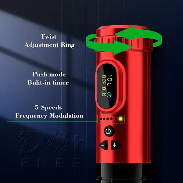 Бездротова тату машинка EZ P2 DotFree Green 30822