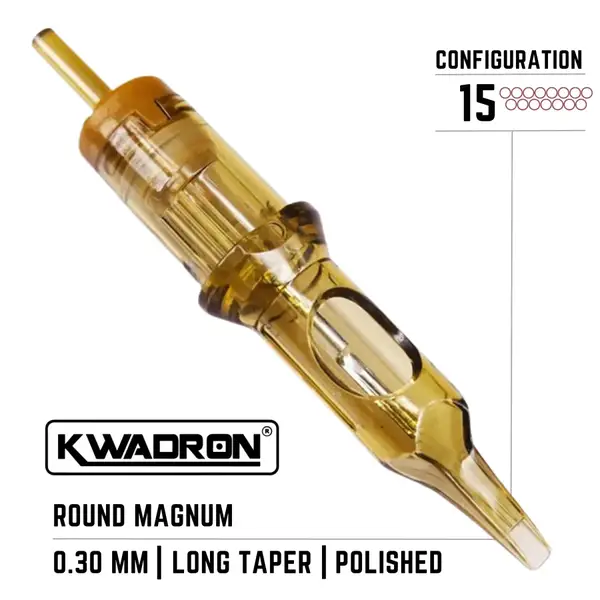 15 Round Magnum KWADRON ( 0.30 ) Для теней и окраски картриджи (20 Картриджей (Упаковка)) купить недорого в Украине, фото 2782