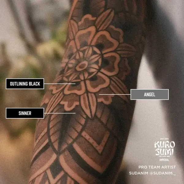 Тіньова тату фарба Outlining KuroSumi Ink 360мл 44667