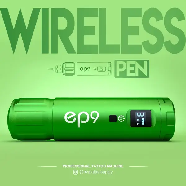 Беспроводная модульная тату машинка EP9 AVA Rotary Green купить недорого в Украине, фото 39581