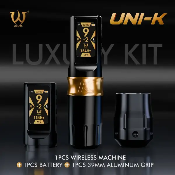 Беспроводная модульная тату машинка UNI-K AVA Gold купить недорого в Украине, фото 39478