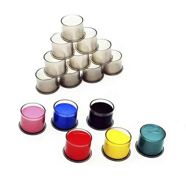 Ковпачки під фарбу платинові 11мм з плоским дном (50 шт) 51