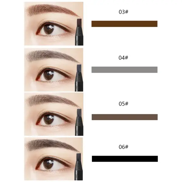 Перманентный карандаш водостойкий Milano Gray 04 серый купить недорого в Украине, фото 24302