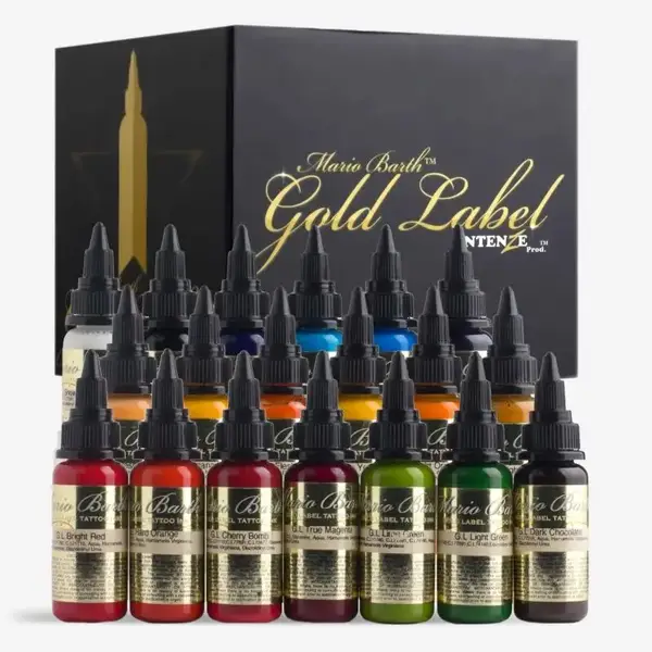 Набор красок Mario Barth Gold Label Tattoo Ink Set Intenze (30 мл.) купить недорого в Украине, фото 923