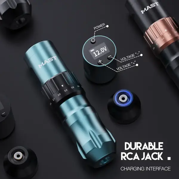 Беспроводная тату машинка Mast Fold V2 Blue купить недорого в Украине, фото 37226