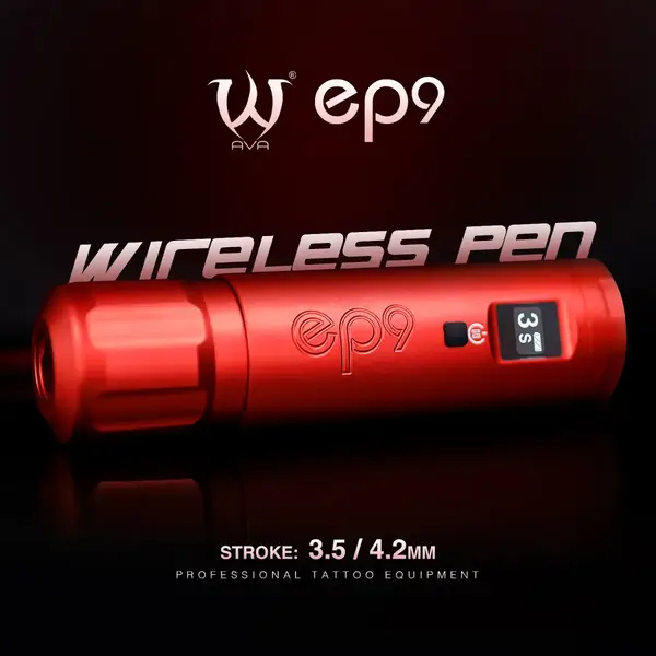 Беспроводная модульная тату машинка EP9 AVA Rotary Red купить недорого в Украине, фото 39604