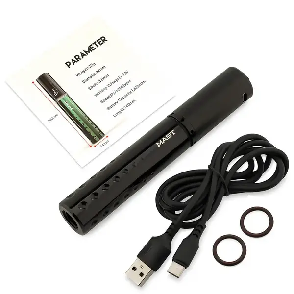 Беспроводная модульная тату машинка Mast Siya Green купить недорого в Украине, фото 37247