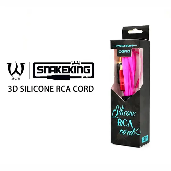 Кліп корд RCA Snake King Pure Silicone RCA AVA Pink 21991