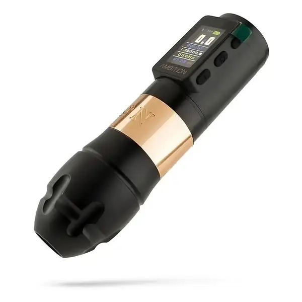 Беспроводная модульная тату машинка VIBE MAX AMBITION Gold купить недорого в Украине, фото 39685