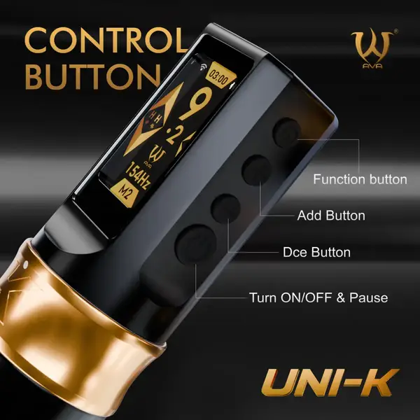 Беспроводная модульная тату машинка UNI-K AVA Gold купить недорого в Украине, фото 39480