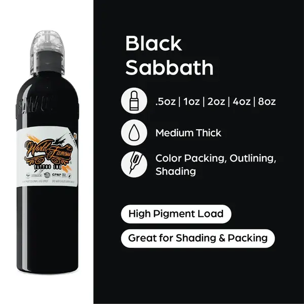 Тату фарба Black Sabbath World Famous (240 мл.) 33343