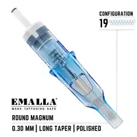 19 Round Magnum EMALLA ELIOT PRO ( 0.25 ) Для теней и окраски картриджи - 1 Картритдж 19 Round Magnum EMALLA ELIOT PRO ( 0.25 ) Для теней и окраски картриджи - 1 Картритдж купить