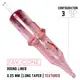 Картриджі 3 Round Liner Long Taper 0.25mm TEXTURED FAVICONE PMU (1 шт.) 7871
