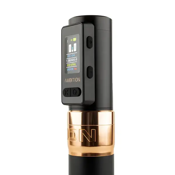 Бездротова тату машинка Ambition Soldier MAX Gold 37377