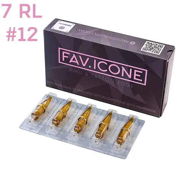 Картриджі PMU FAVICON 7 Round Liner Hair (0.35) контурні (20 Картриджей (Упаковка)) 408