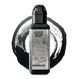 Контурна чорна тату фарба Fine Line Black KuroSumi Ink 45мл