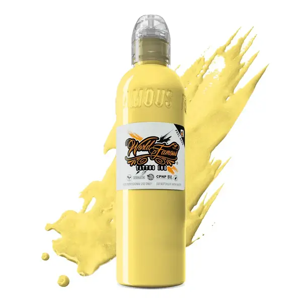 Тату краска OLEG Soft Yellow World Famous (30 мл.) купить недорого в Украине, фото 13642