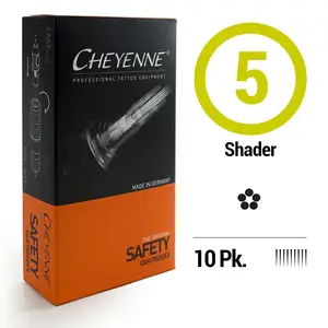 Картриджи 5 Round Shader Cheyenne Safety Black (Окраска) (20 Картриджей (Упаковка)) купить