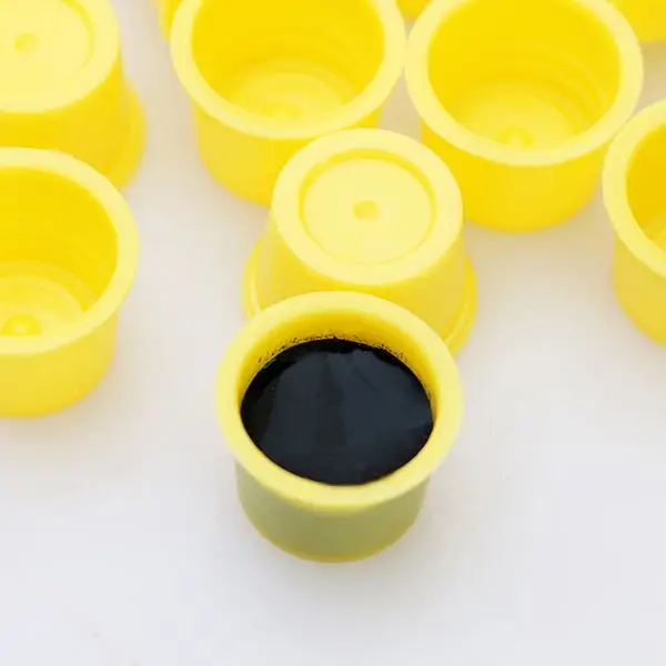 Ковпачки під фарбу 22 мм. жовті (500 шт) 7463