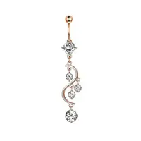 Сережка Belly Button Gold SSP163-4 (пупок)