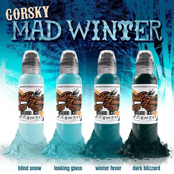 Тату краска Winter Fever 30 ml. by Gorski Damian World Famous (30 мл.) купить недорого в Украине, фото 771